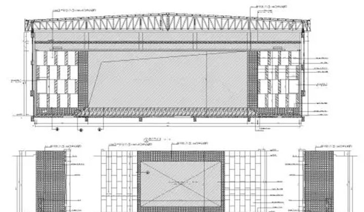 宴會(huì)廳前墻立面布置圖 宴會(huì)廳前墻立面布置圖